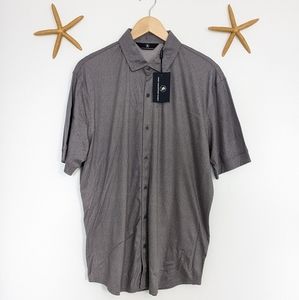 Button down short sleeve polo shirt
